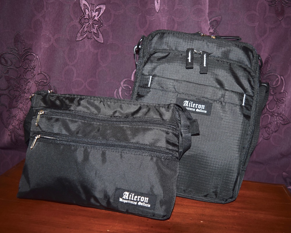 ADG RIP-STOP NYLON  SQUARE SHOULDER BAG