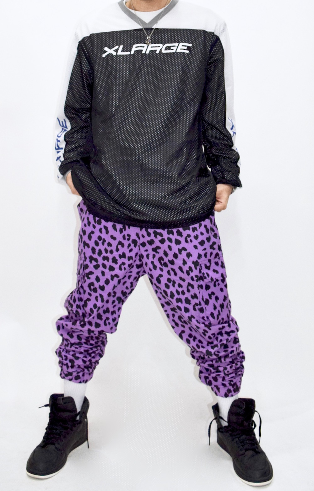 XLARGESLEEVE LOGO MESH TOPS