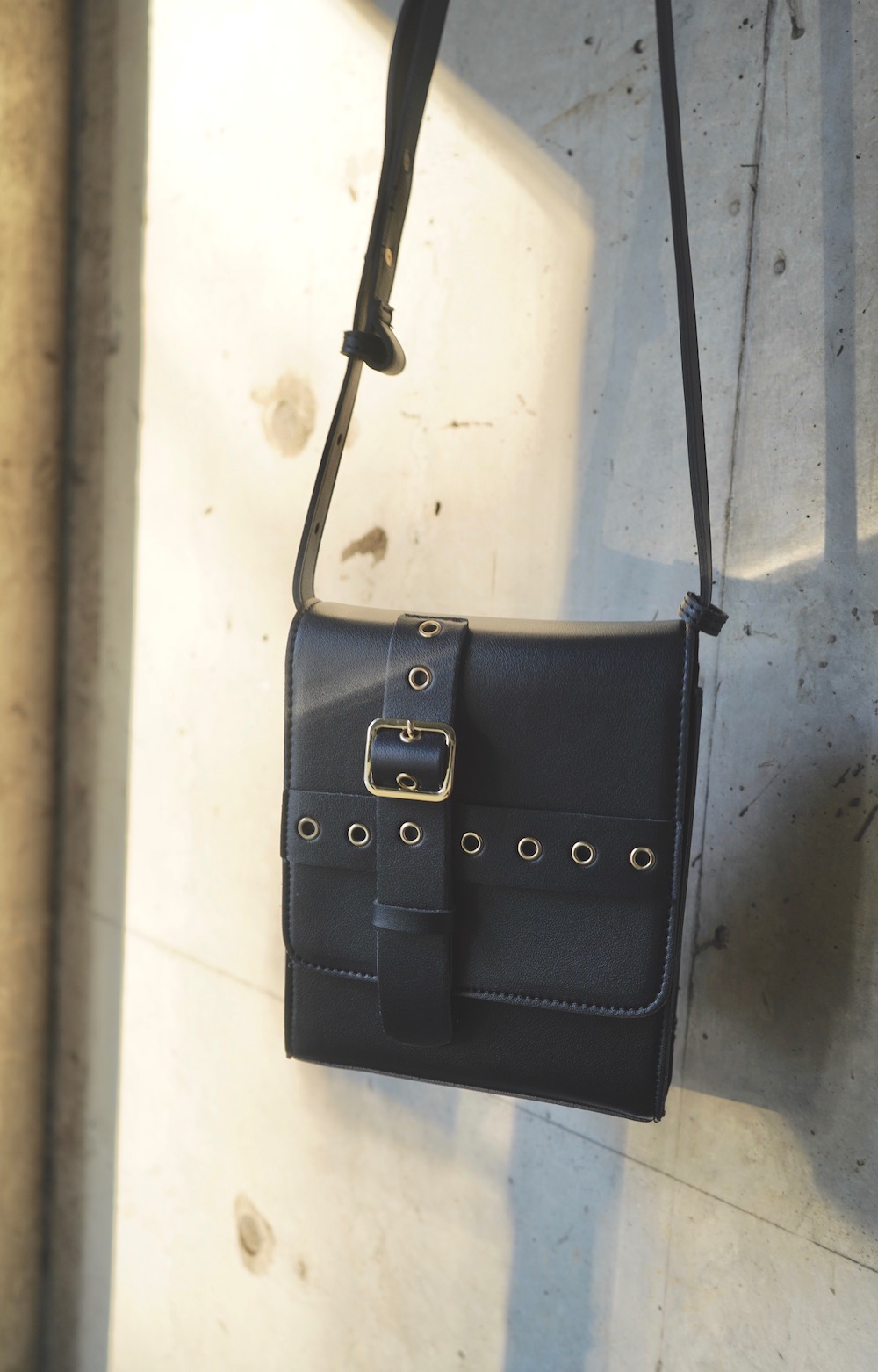 Cross Belted Square Shoulder Bag