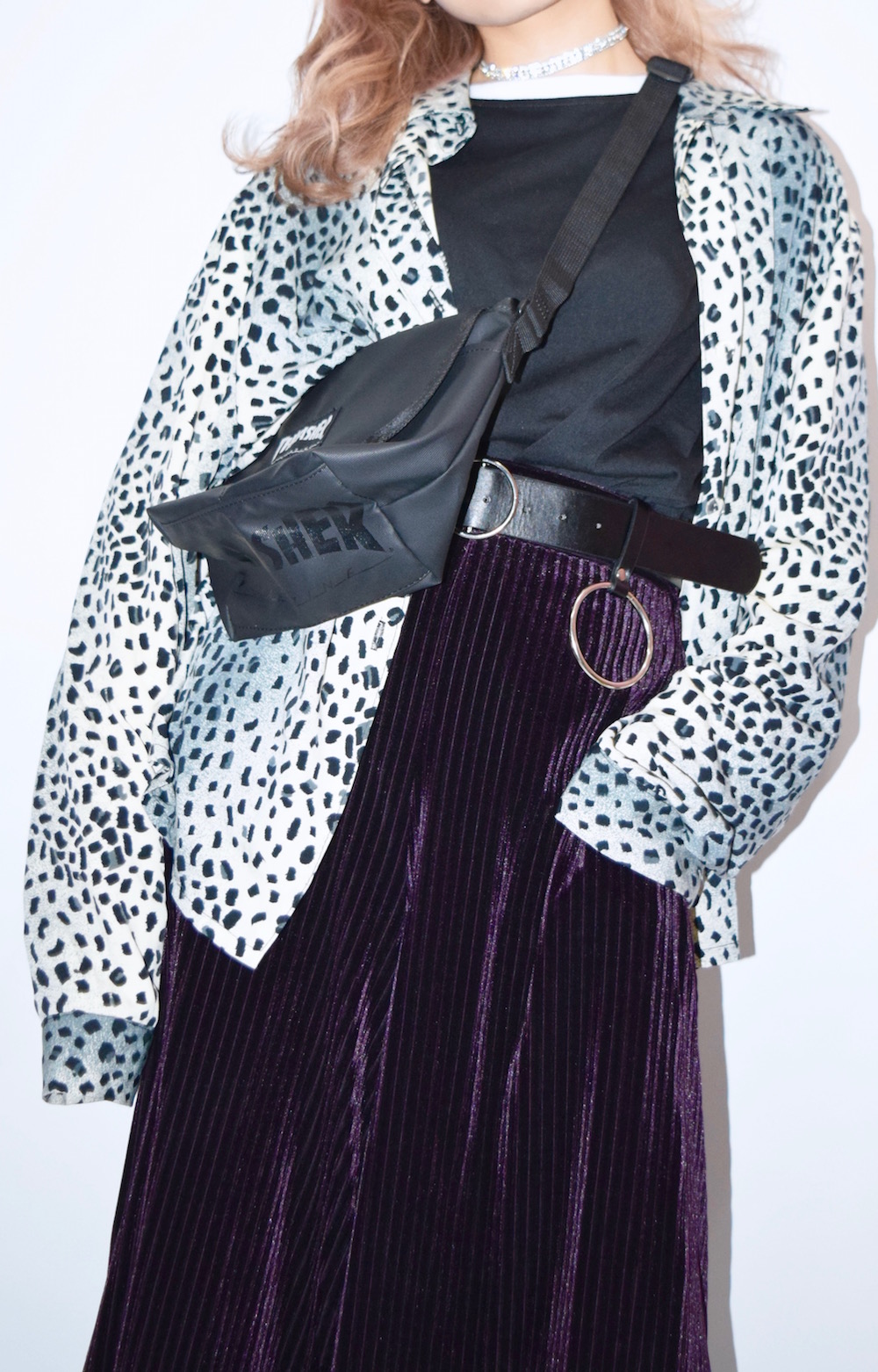 【WEB限定】LEOPARD LOOSE SHIRTS(GRY)