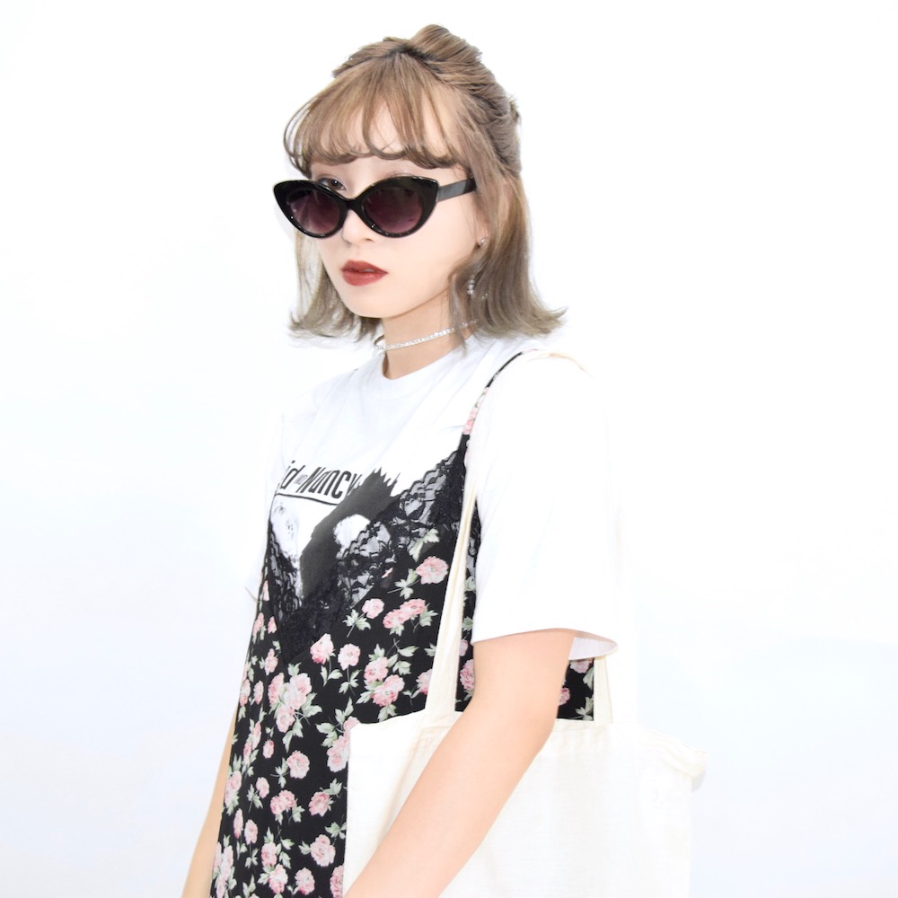 LACE-POINT FLOWER CAMI-ONEPIECE