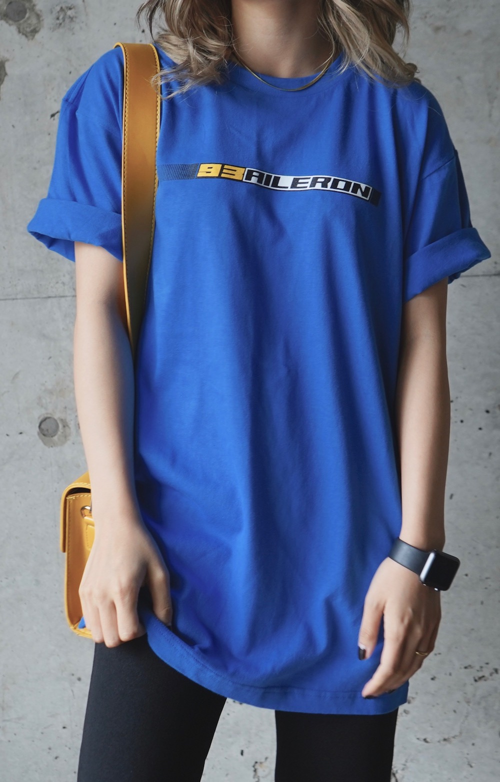 ADG SLASH BOX LOGO T-SHIRTS（blue）