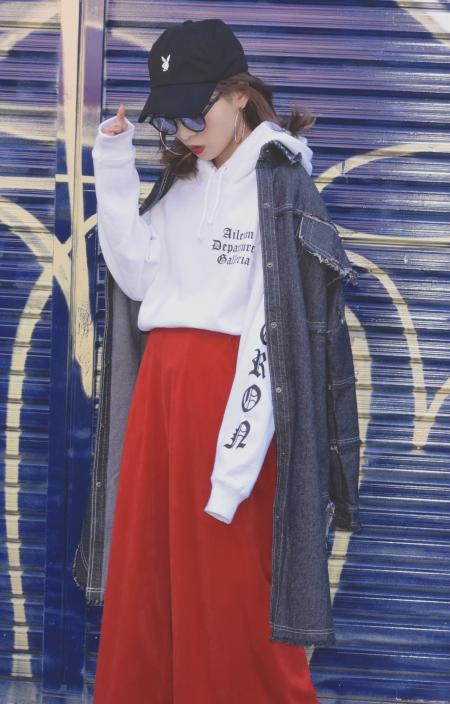 (全4色)"ADG" OE LOGO BIG HOODIE