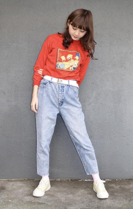 The Simpsons Family Sweat Pull Over(RED)