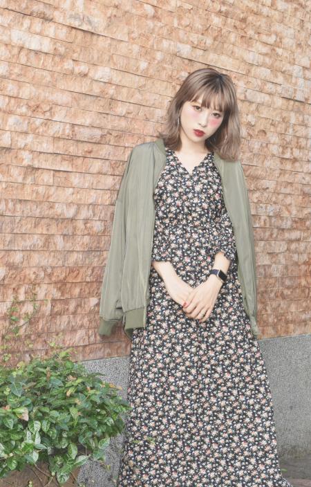 (全2色)VINTAGE LIKE FLOWER ONEPIECE