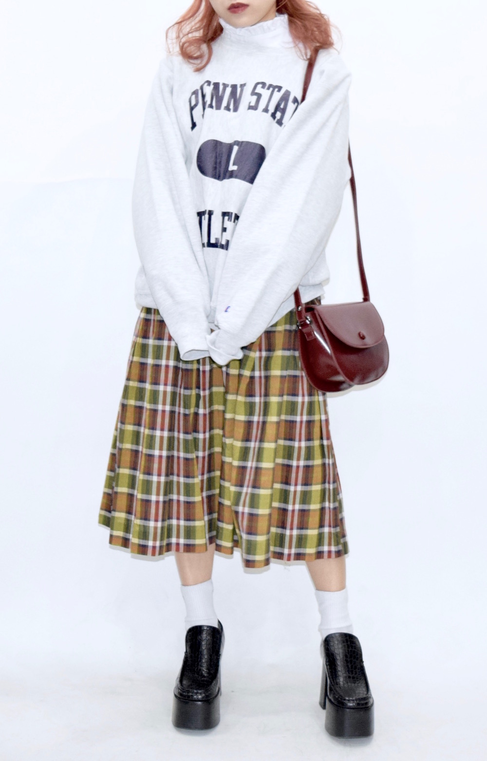 【WEB限定】"Champion" Reverse Weave Logo Sweat PO(ASH)