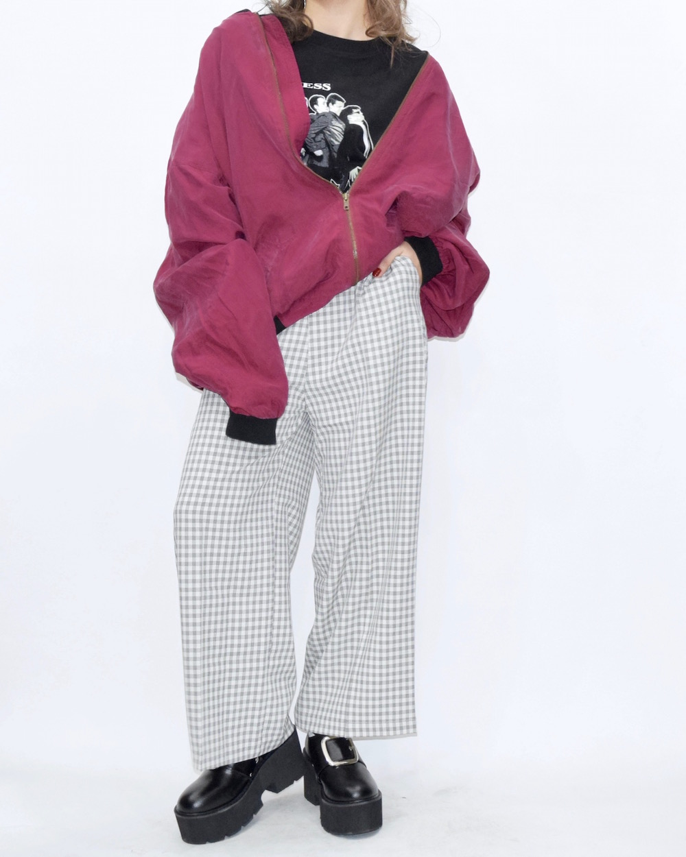 SILKY TOUCH MA-1 BLOUSON（D.PINK)