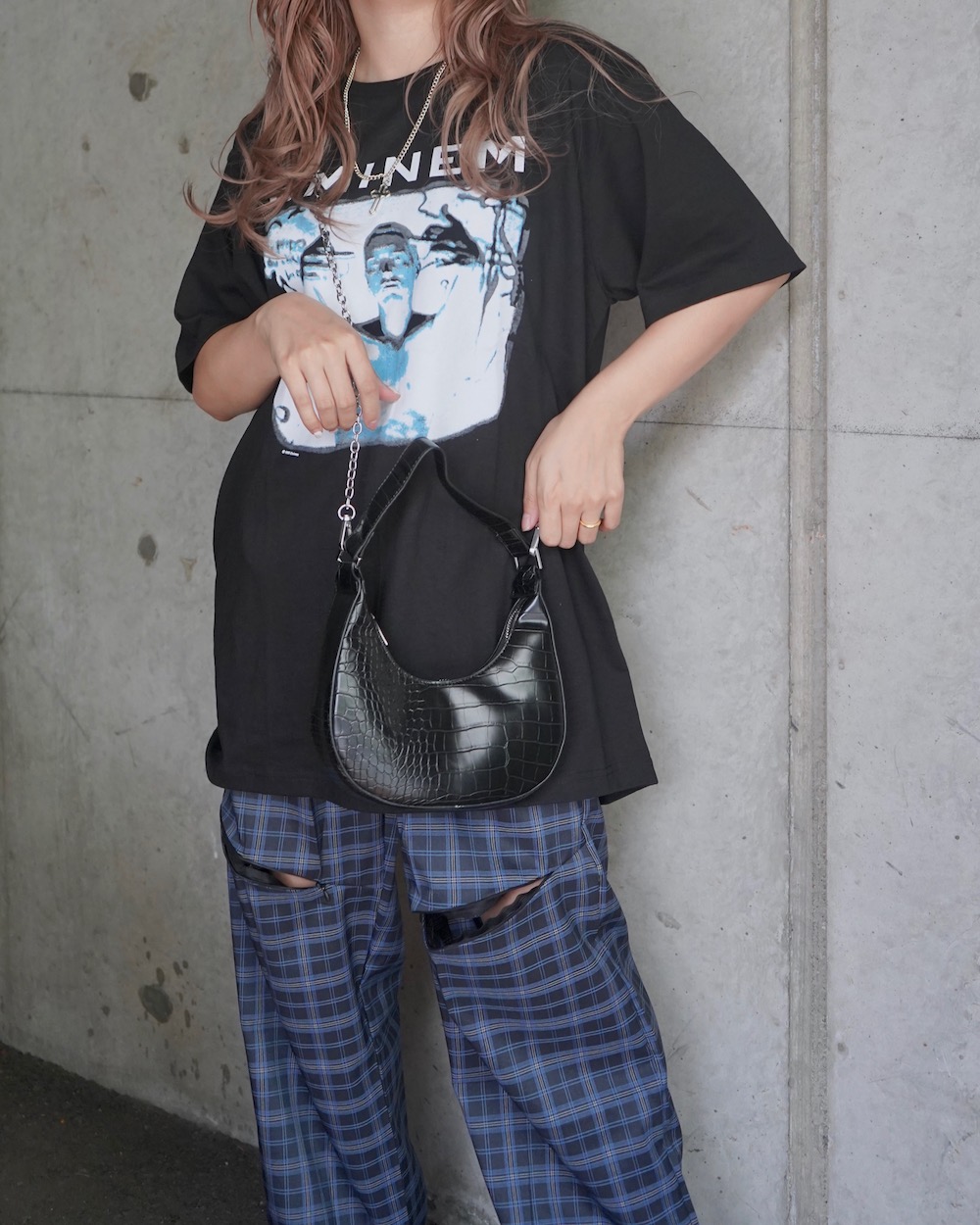 EMINEM PHOTO PRINT BIG TEE(black)