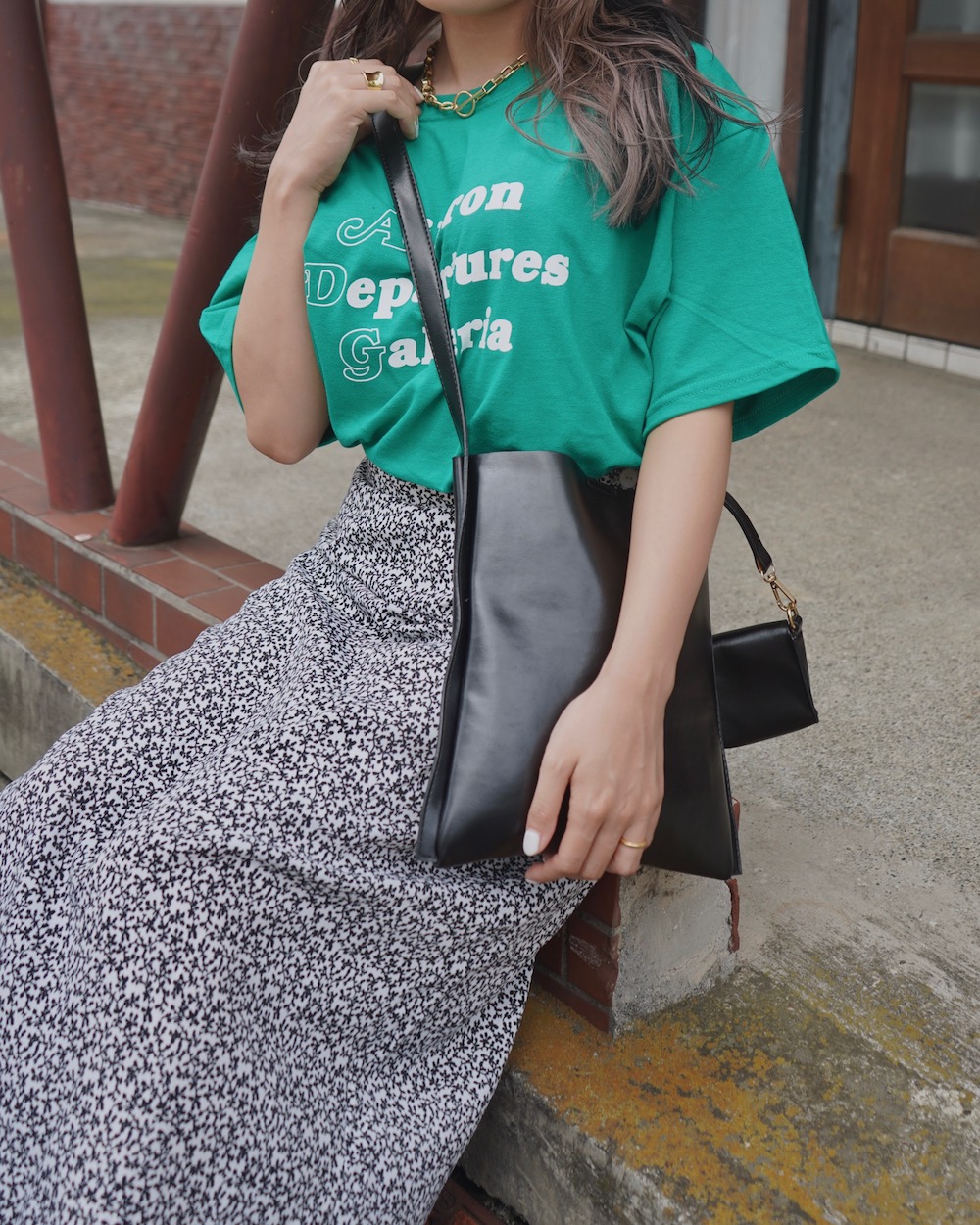 A.D.G BM-LOGO BIG TEE (green)