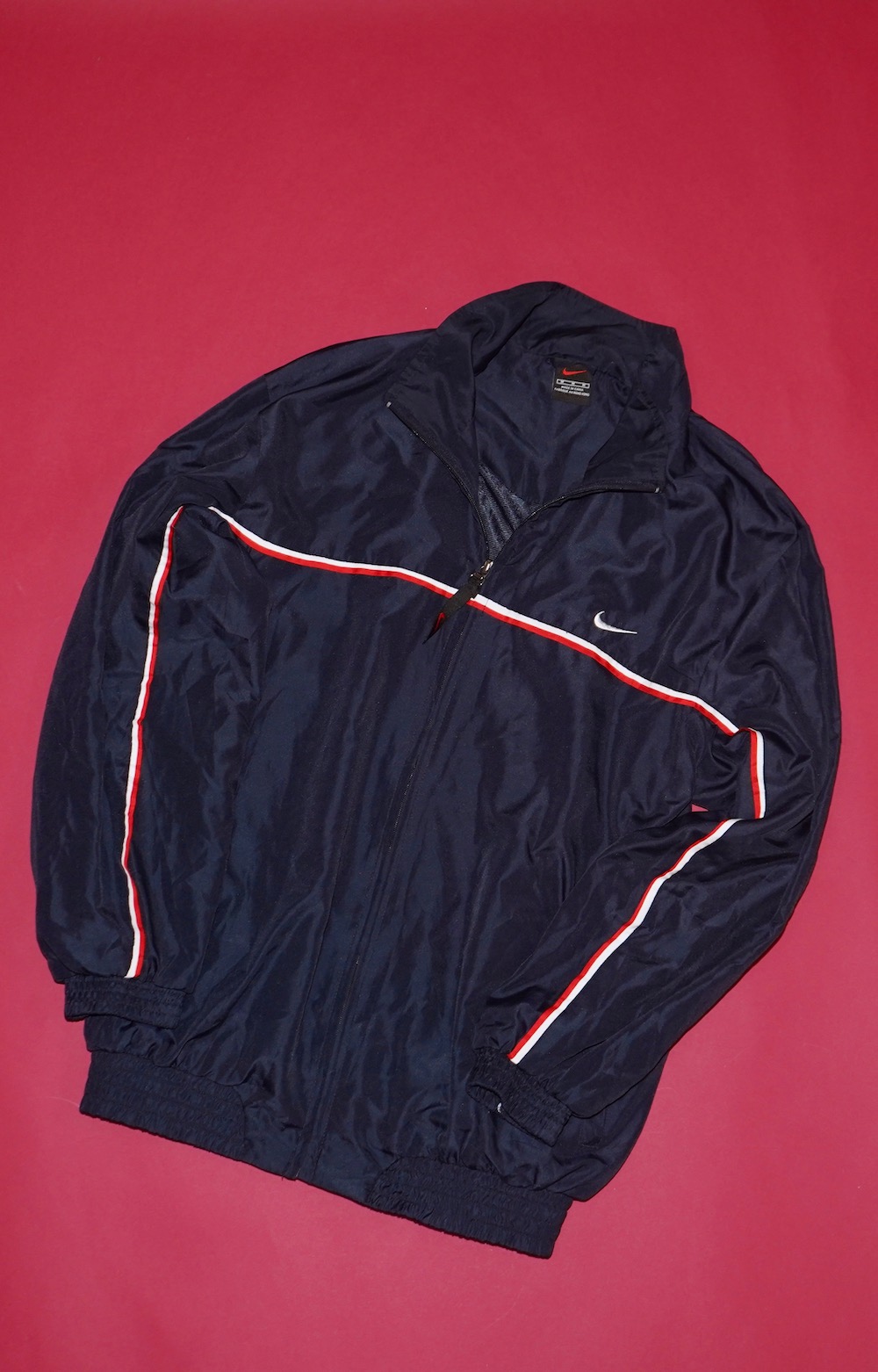 NIKE Line Sleeve Nylon Jacket(dark navy)