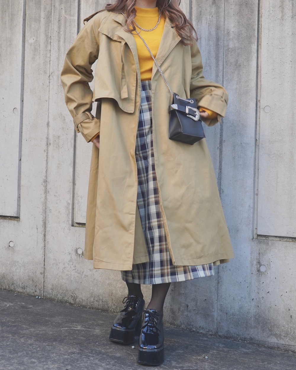 2way Cape Design Trench Coat (beige)