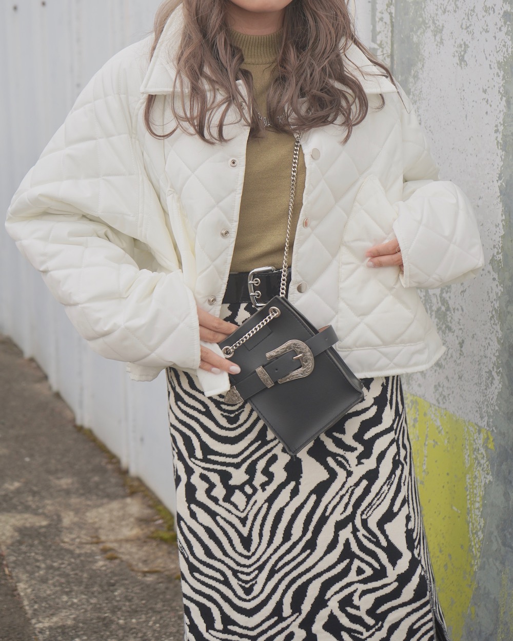 Padding Quilting Jacket (white)