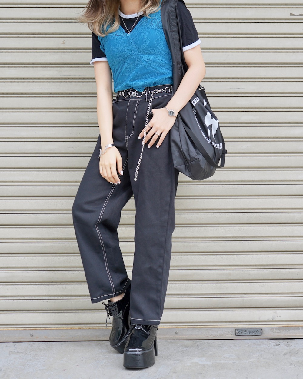 All Lace Bustier (turquoise)