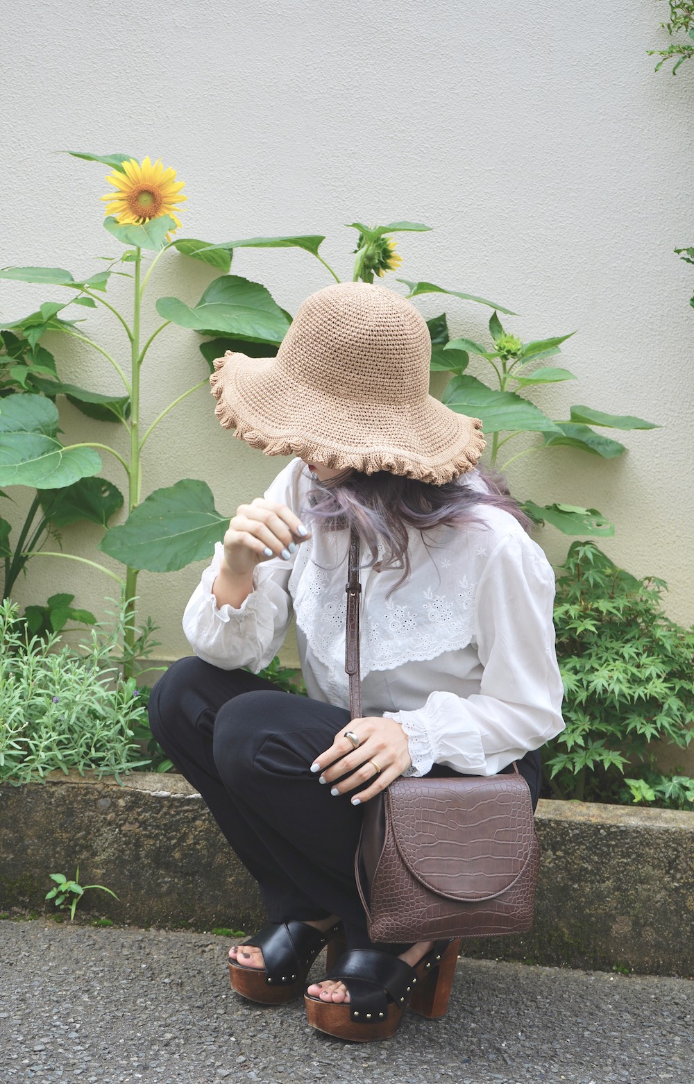 Cutwork Cotton Lace Blouse (white)