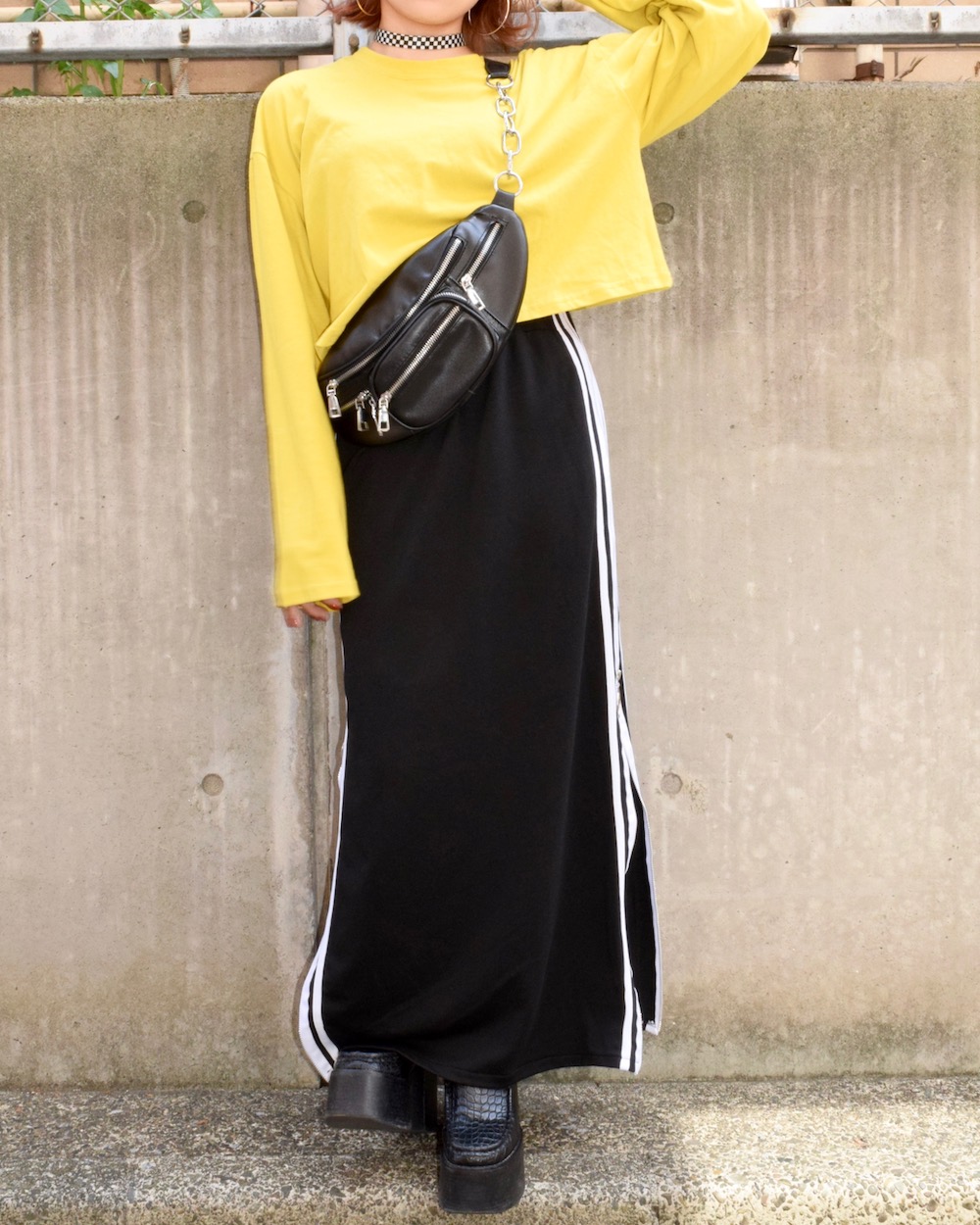 WIDE SLEEVE LOOSE TOPS（mustard）