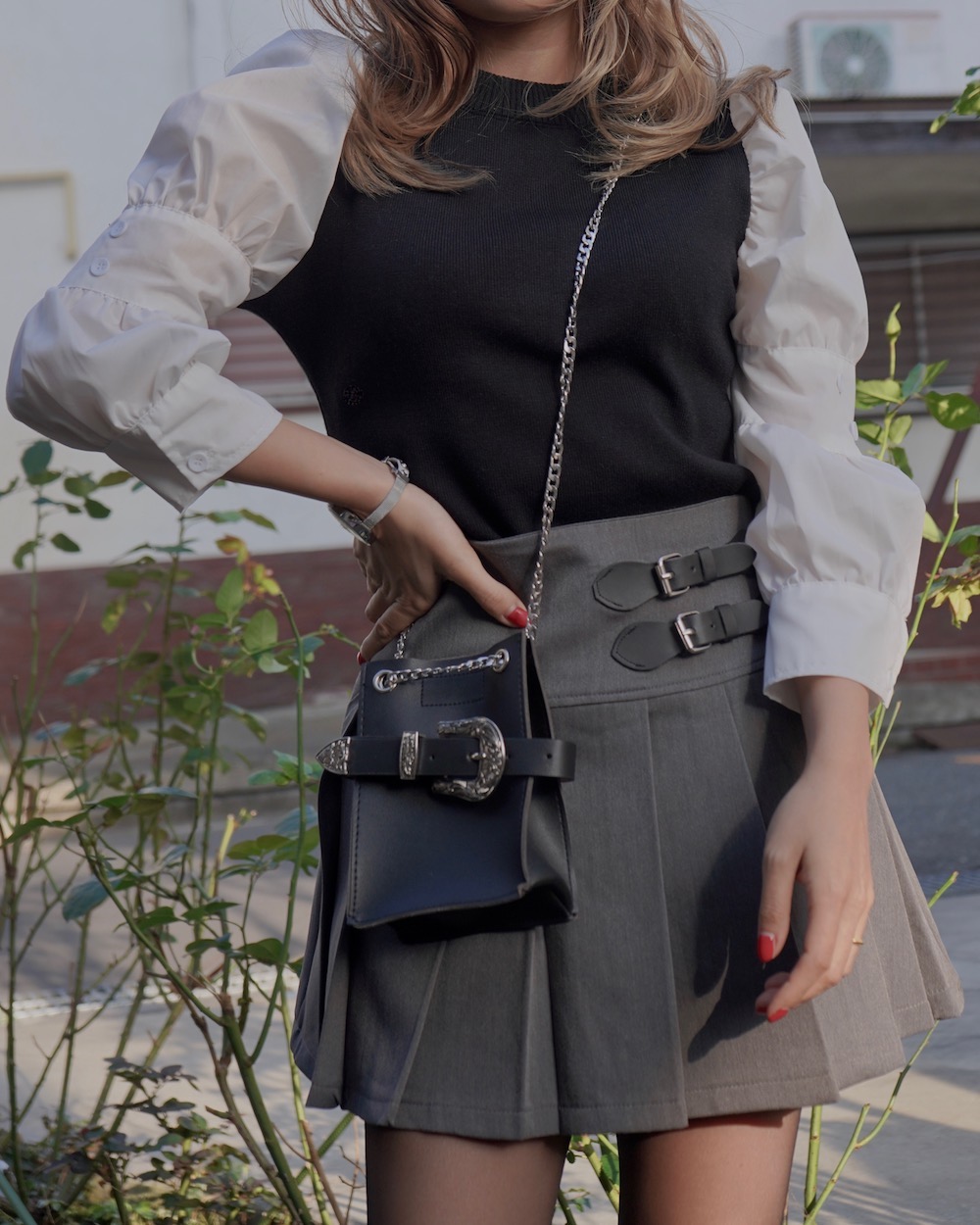 Blouse Docking Knit Tops