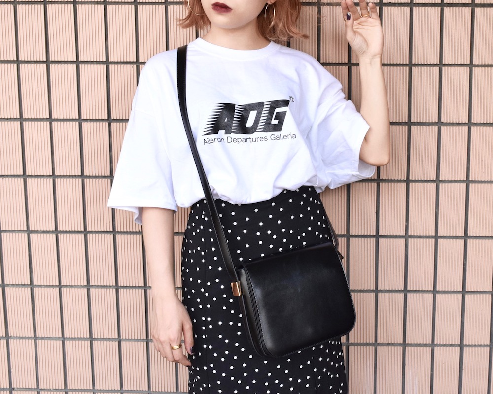 (全2色)"ADG" DASH LOGO BIG TEE