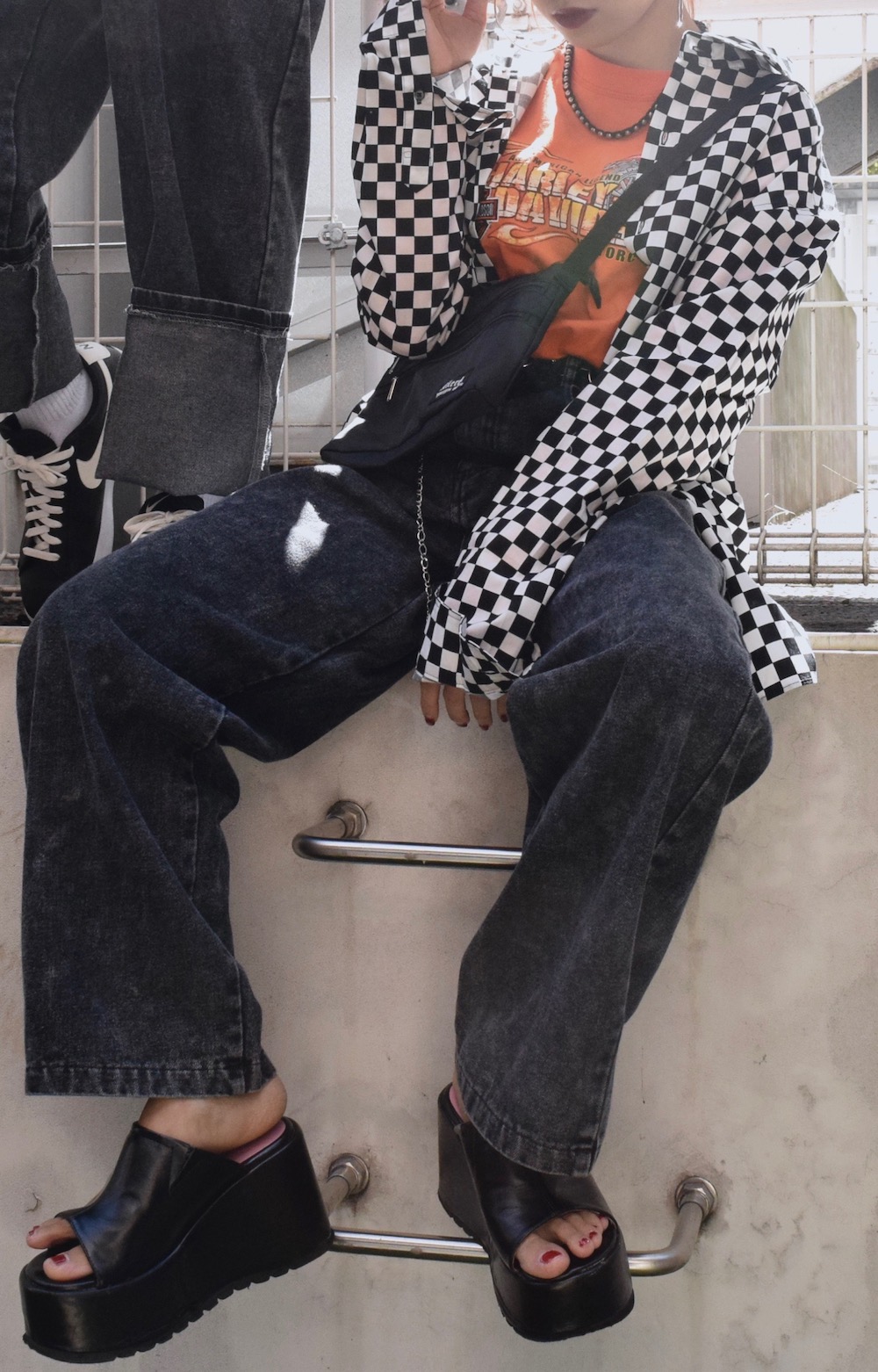 HARLEY DAVIDSON L/S TEE(orange)