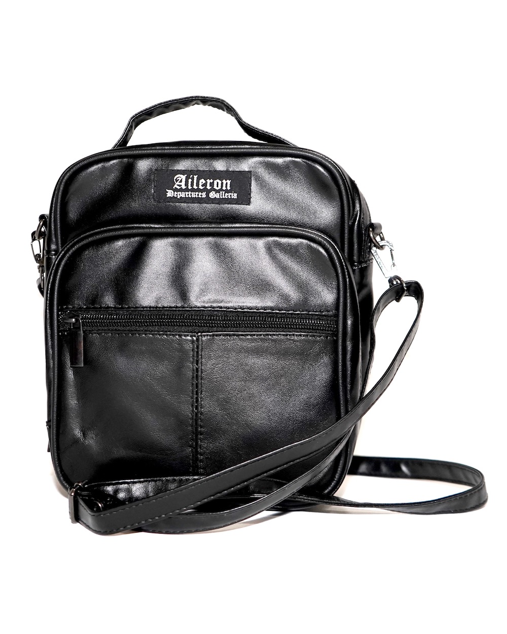 “ADG" 3POCKET LEATHER SHOULDER BODY BAG