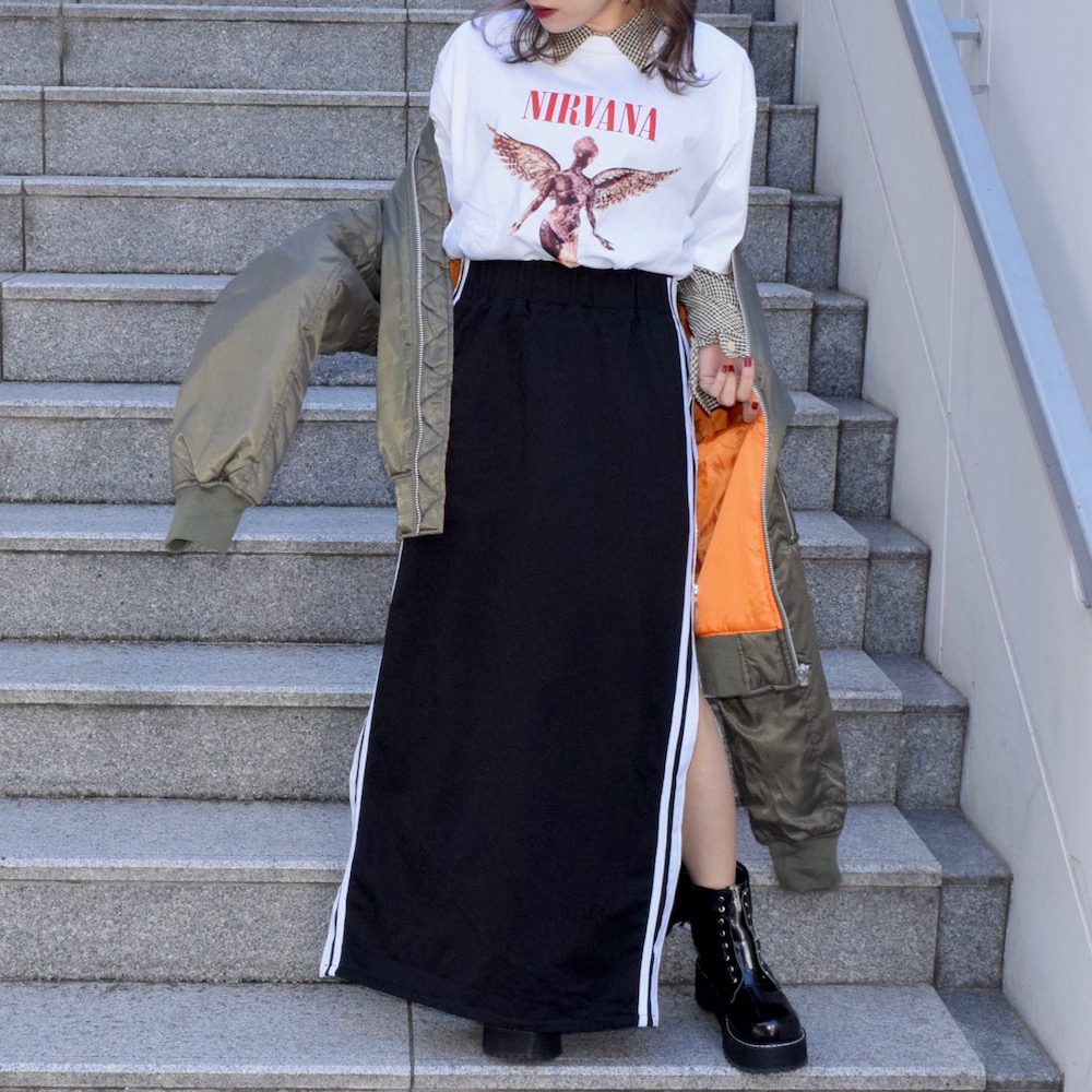 NIRVANA BIG TEE (WHT)