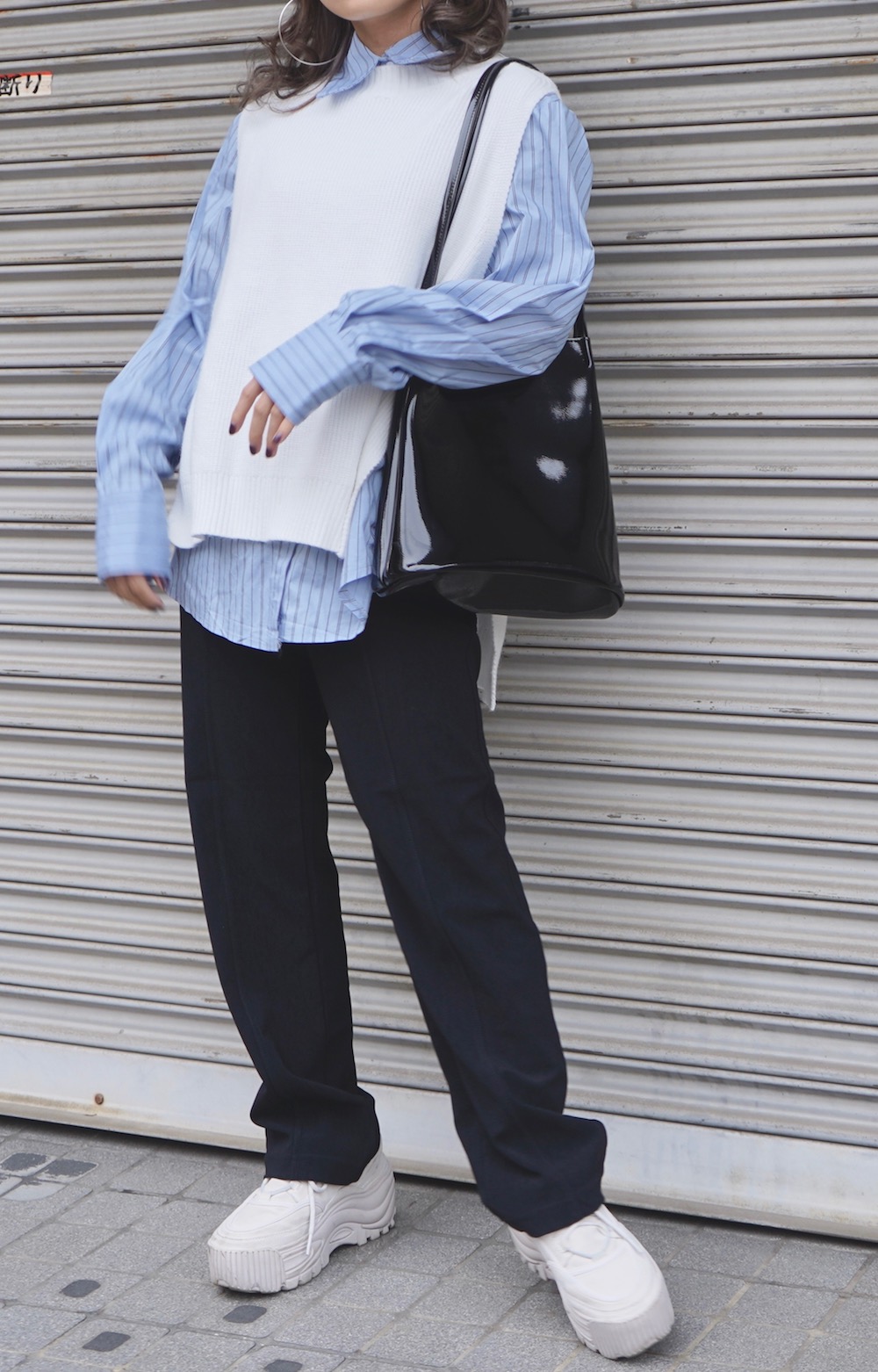 High Waist Stretch Pants（BLACK）