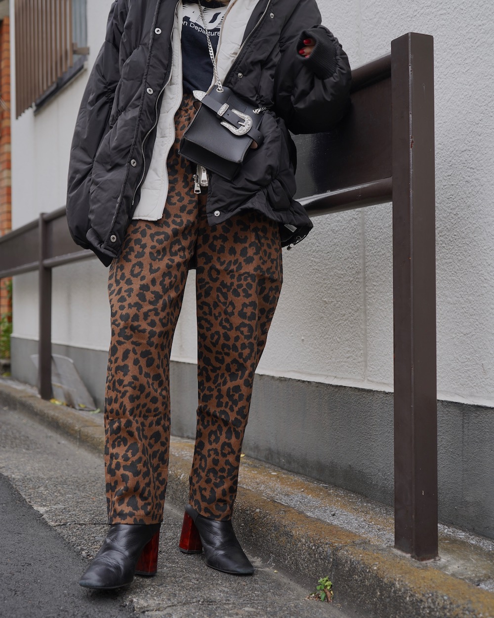 Leopard Easy Wide Pants (brown)