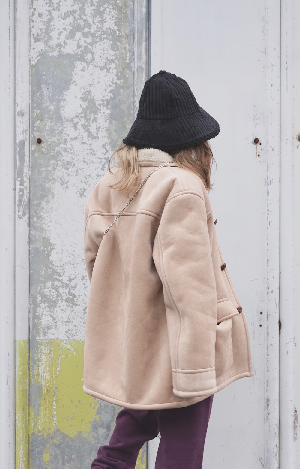 Boa Mouton Big Jacket Coat (beige)