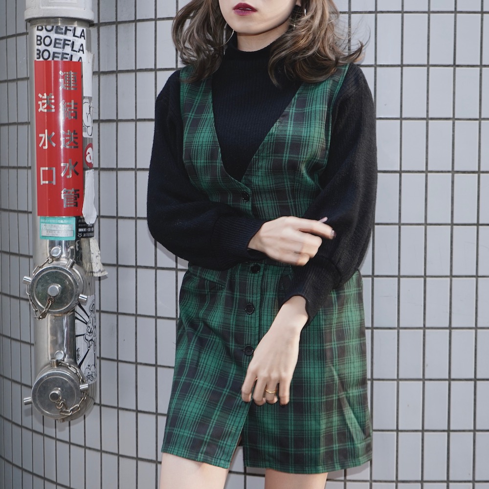 BALLOON SLEEVE BOTTLE NECK KNIT PO(black)