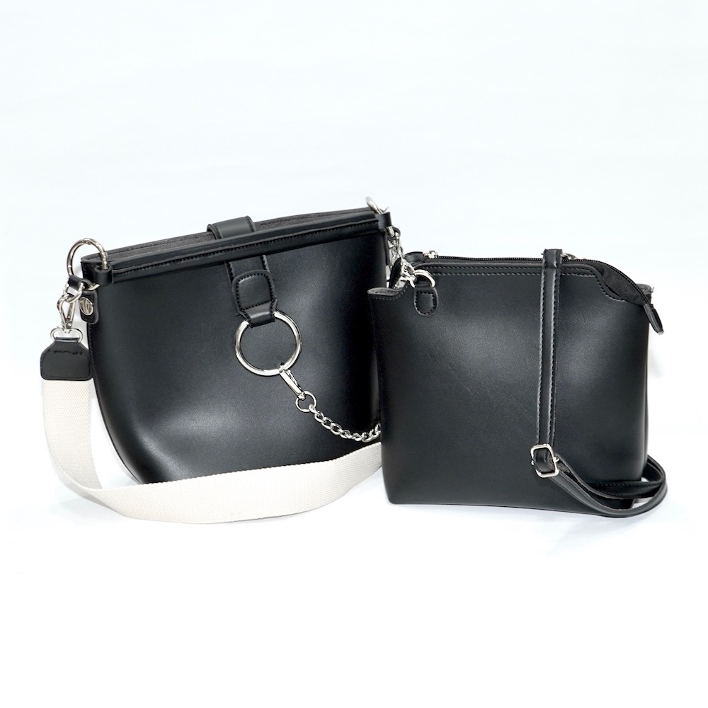 2strap 2way Silver Chain Bag *mini bag SET